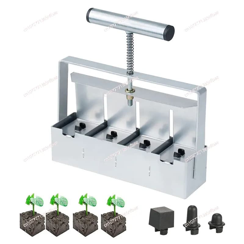 Creatore Manuale di Blocchi di Terra, Bloccatore di Terreno Portatile per Semina, Attrezzo da Giardino per la Germinazione dei Semi e la Propagazione delle Piante