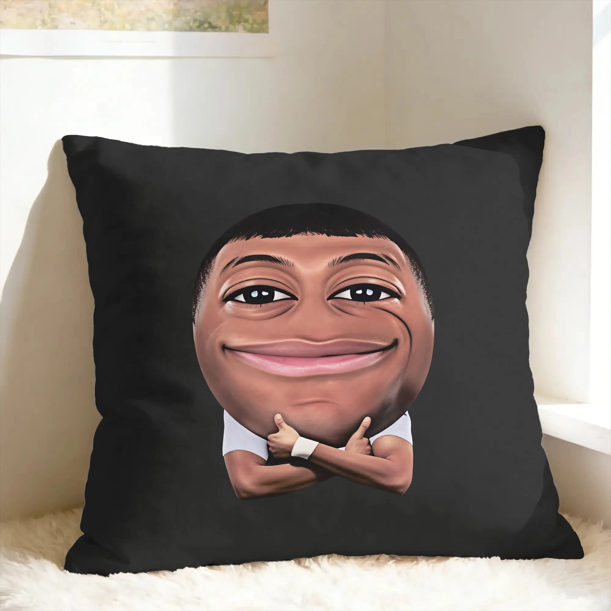 Mbappe Dictador Football Meme Graphic 2026 Pillow Case Print Pillow Cover Kawaii Pillowcases For Sofa Home Decoration