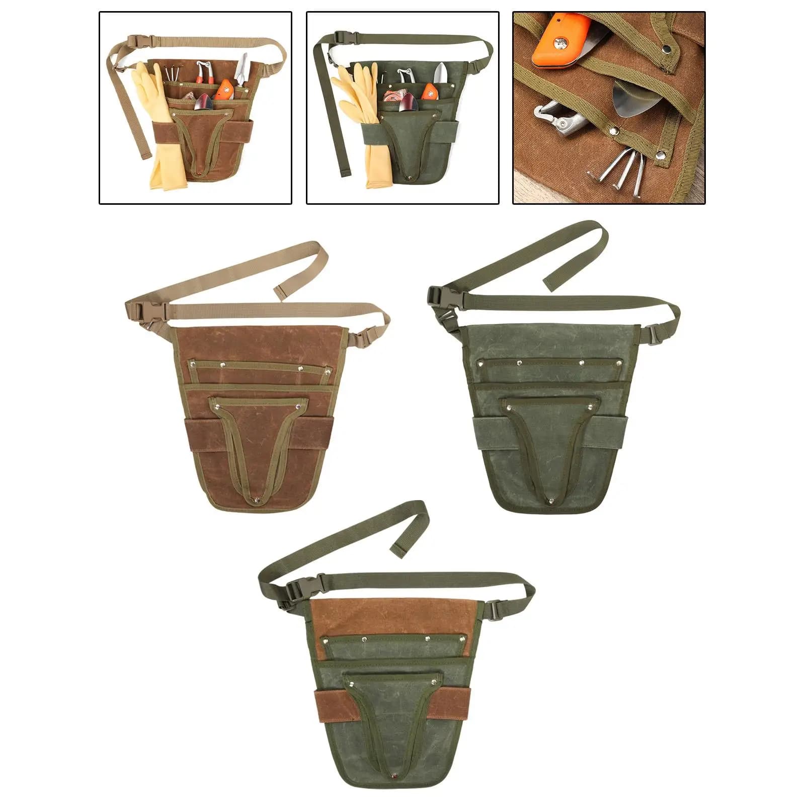 Cintura multiuso Grembiule Marsupio per attrezzi Pratico pratico organizzatore Attrezzi da giardinaggio Cintura Borsa per attrezzi da giardino per meccanici Elettricisti