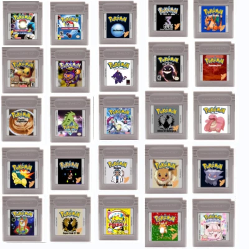 Cartuccia di Gioco Pokemon a 16 bit, Console di Gioco, Blue Kaizo Cock, Carta Collezionabile, 2 per GBC GBA