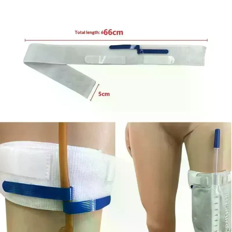 Supporto per catetere Cintura di fissaggio per drenaggio urinario Borsa urinaria sicura Leggings Cinghia di fissaggio Supporto per gamba Cinghia per borsa per urina