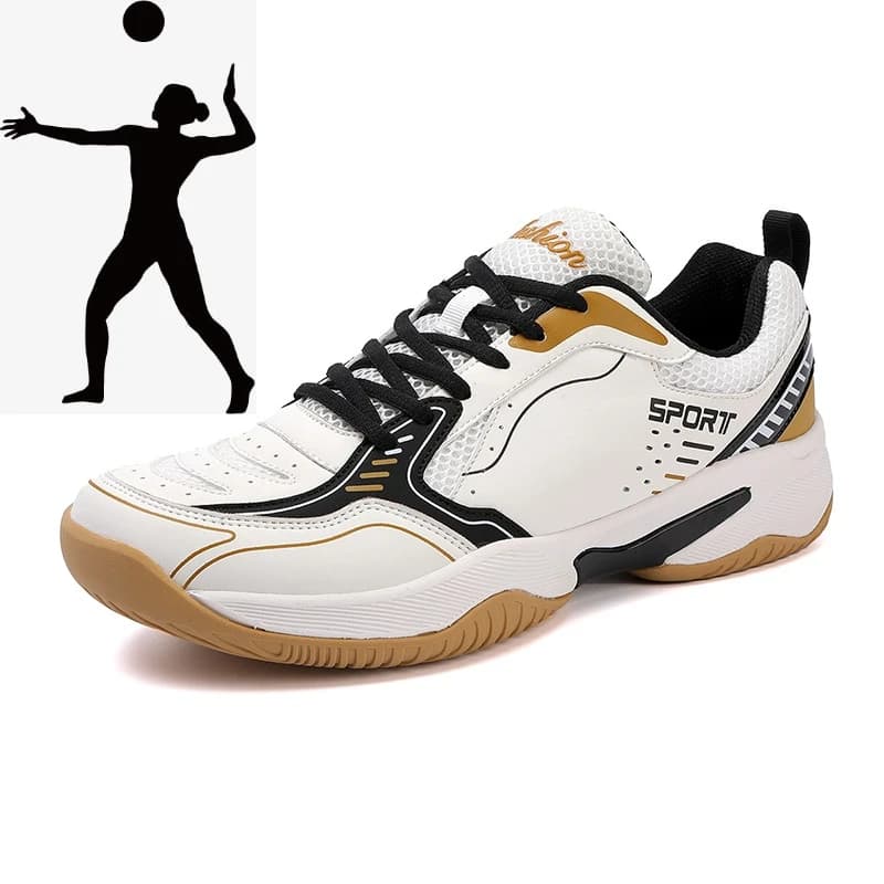 Scarpe da pallavolo alla moda da uomo, antiscivolo, per allenamento all'aperto, scarpe sportive da badminton, leggere, da ping pong, taglie 38-48