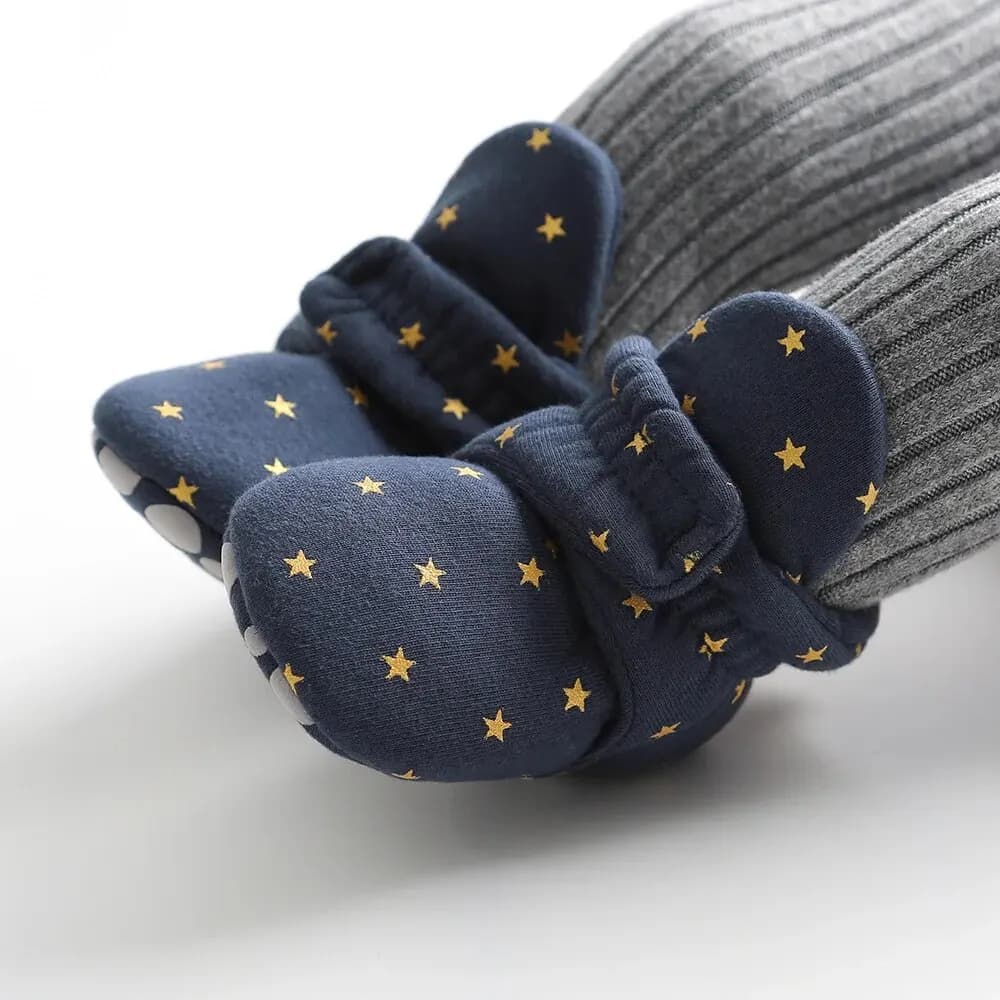 Meckior New Baby Socks Shoes Star Toddler First Walkers Booties Cotton Comfort Soft antiscivolo Warm Infant Baby Boy Girl Shoes