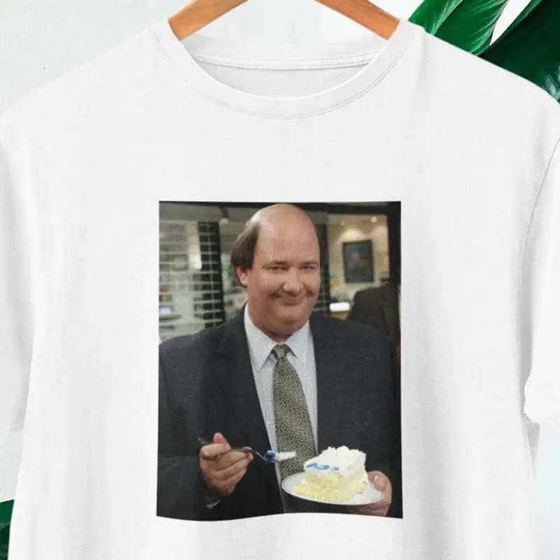 Maglietta con foto di Kevin Malone Il top dei fan dell'ufficio