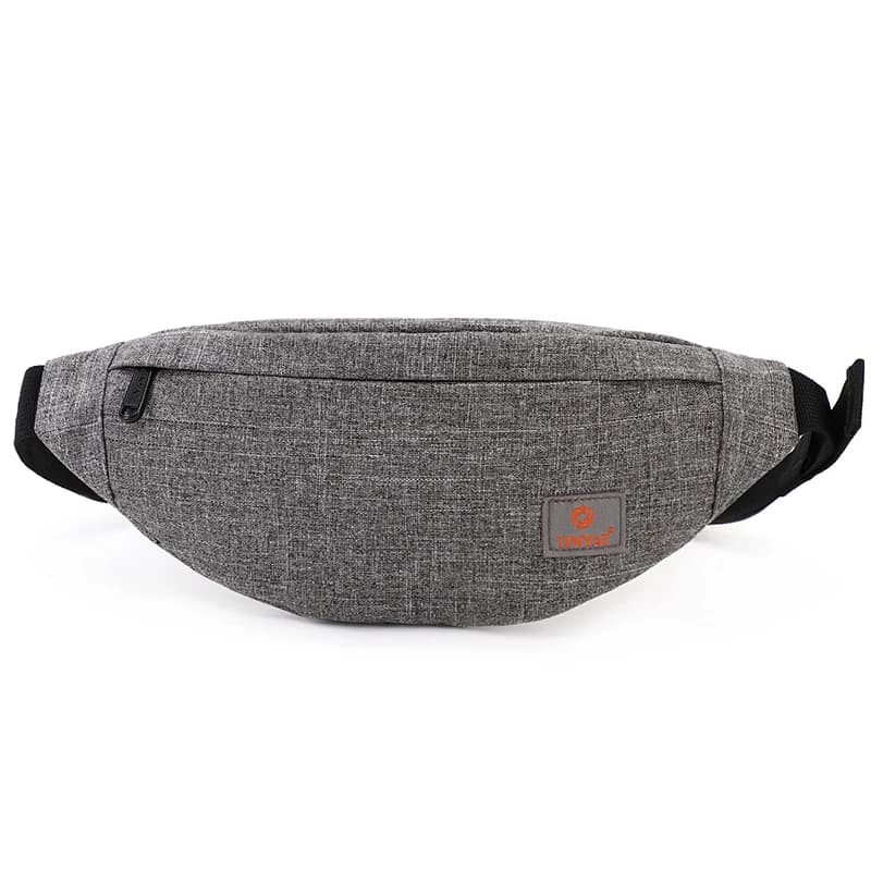 TINYAT Nuove Donne Casual Marsupio Borsa di Marca di Tela Spalla Fanny Packs Borsa da Cintura da Donna Custodia per Soldi Telefono Nero Bum Hip Bag