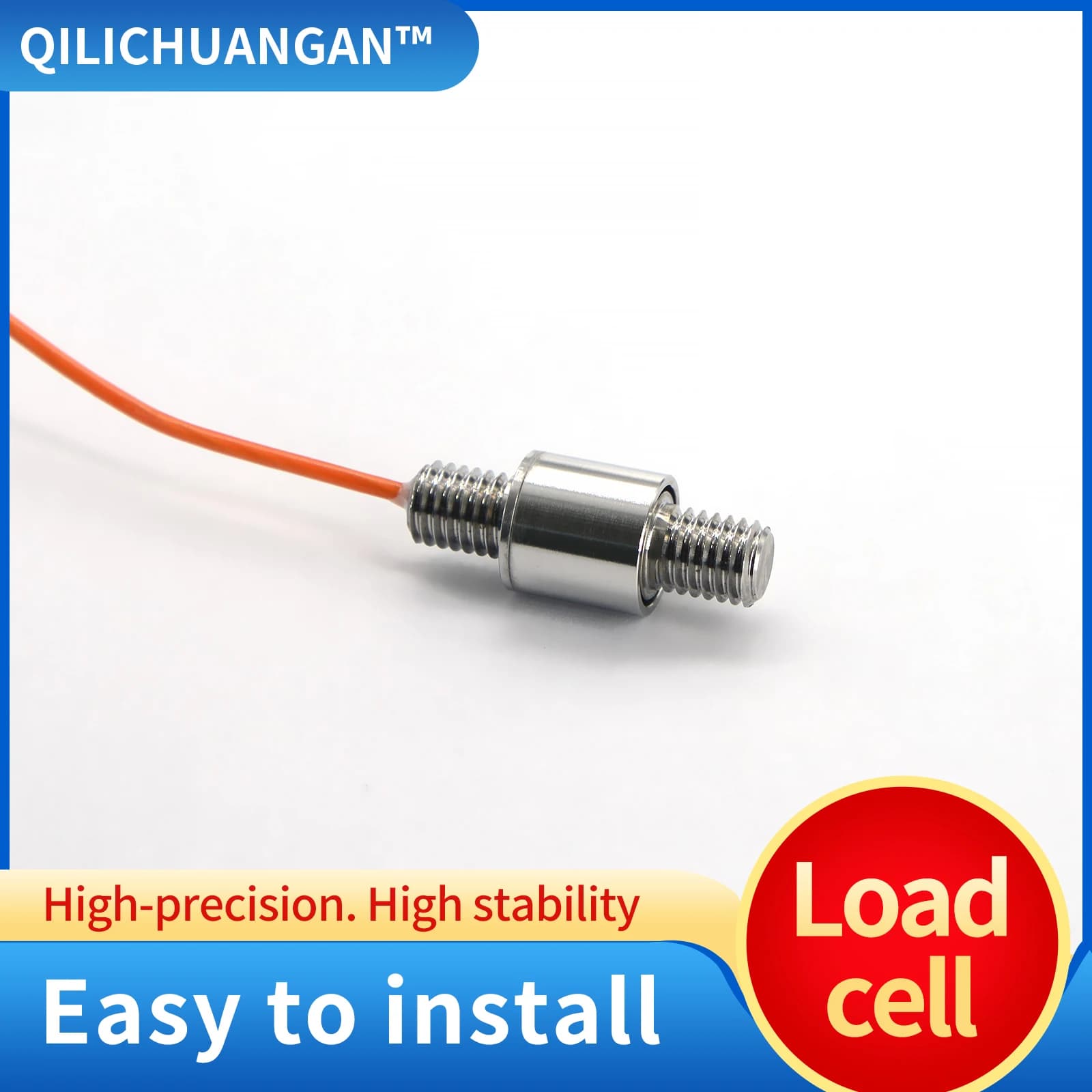 Mini Load Cell Weight Sensor,Test Tension and Compression Force Weight Pressure Sensor for Scale Adapts HX711 10-500KG