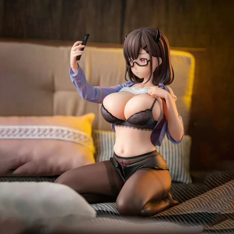 Cartoon dolls are sexy matcha paste uniform kneeling position Anime around animation figure toy collection in-vehicle ornament