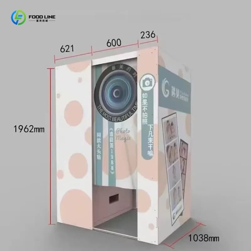 Customized Digital Mirror Photo Booth With 32 Inch Touchscreen Portable Magic Mirror Booth LED Frame For Selfie