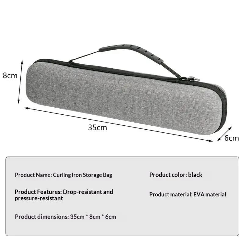 Pressure Resistant Hair Straightener Storage Bag Waterproof Lightweight Pouch for Curling Irons Hair Rollers Weekend Trip Use