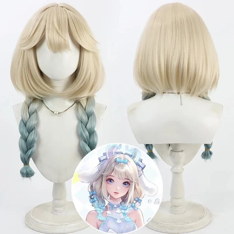 NewHonor of Kings Yao Parrucca Personaggio Moon Dog Capelli sintetici resistenti al calore Festa di Halloween Parrucca cosplay anime2025c;5,v'8.d;