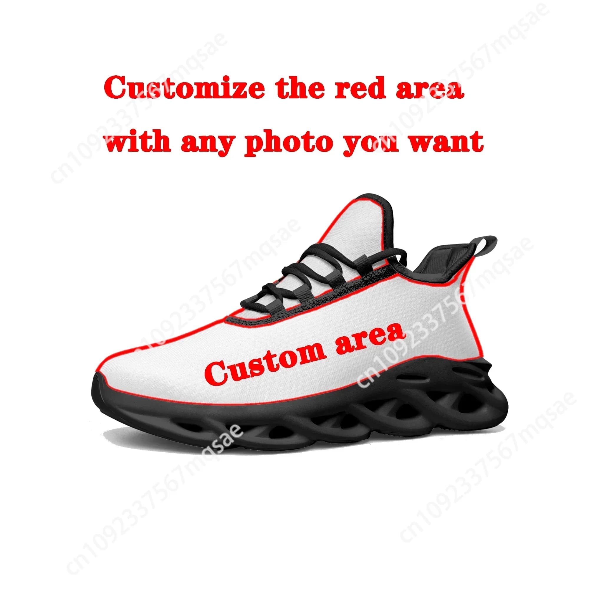 Women's Sports Running Shoes for Men's High Quality DIY sneaker Mesh footwear with laces Customized shoes