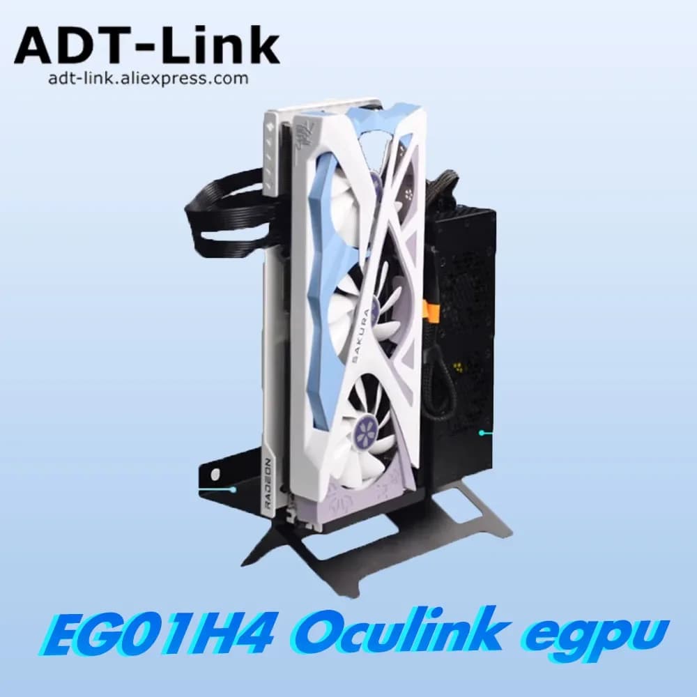 Egpu EGO1H4 adattatore per Docking Station grafica esterna Oculink verticale M.2 alimentatore integrato 800W 12vhpwr per Laptop