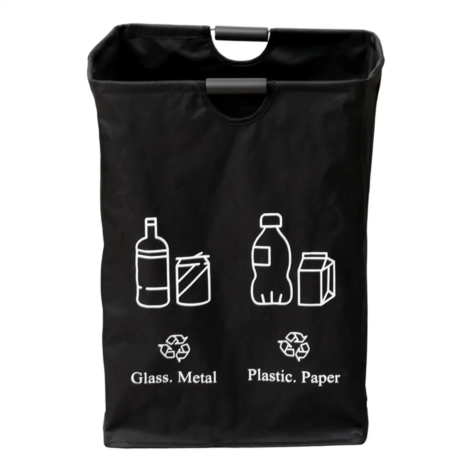Recycle Bin 82L Foldable Oxford Cloth Trash Can Bottle Organizer Waterproof Container Waste Sorting Indoor Garage Party Supplies