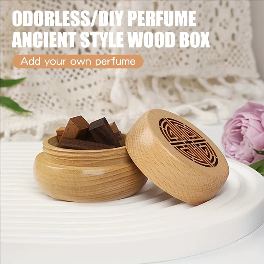 Nessun profumo Fragranza fai da te Diffusore di aromi in legno Scatola antica Articoli per la decorazione della casa Ornamenti Accessori Soggiorno Camera da letto Auto Donna