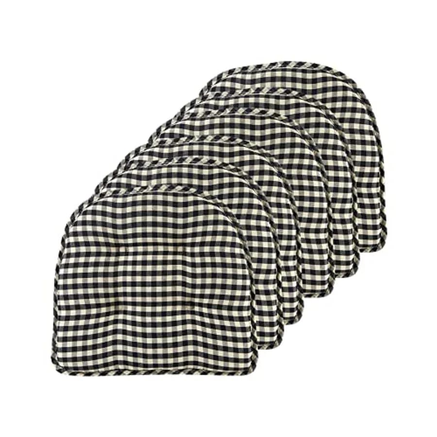 Cuscini Antiscivolo per Sedie, Assemblati negli USA, Imbottiture a U Antiscivolo per Sala da Pranzo, Cucina, Ufficio, 15"x16"
