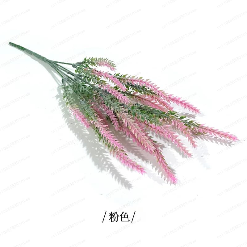 Wedding decoration, artificial lavender flower with 5 plastic branches, artificial lavender, minimum purchase of 100 pieces
