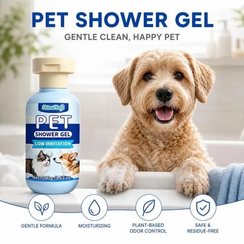 Hydrating Dog Cleanser Soothing Plant Formula Cat Shower Liquid Gentle Pet Bathing Grooming Products