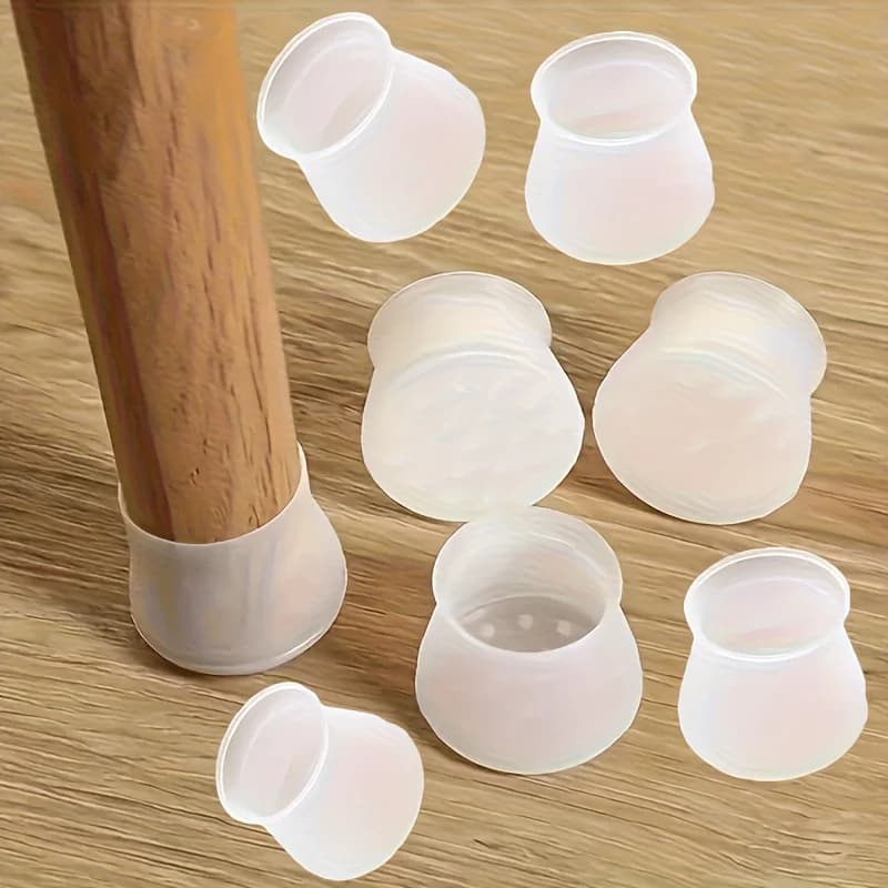 10/20 pezzi Coprigambe per sedie in silicone antiscivolo resistenti e protezioni per i piedi del tavolo - Adatto per, cuscinetti per mobili per sedie, tavoli, scrivanie