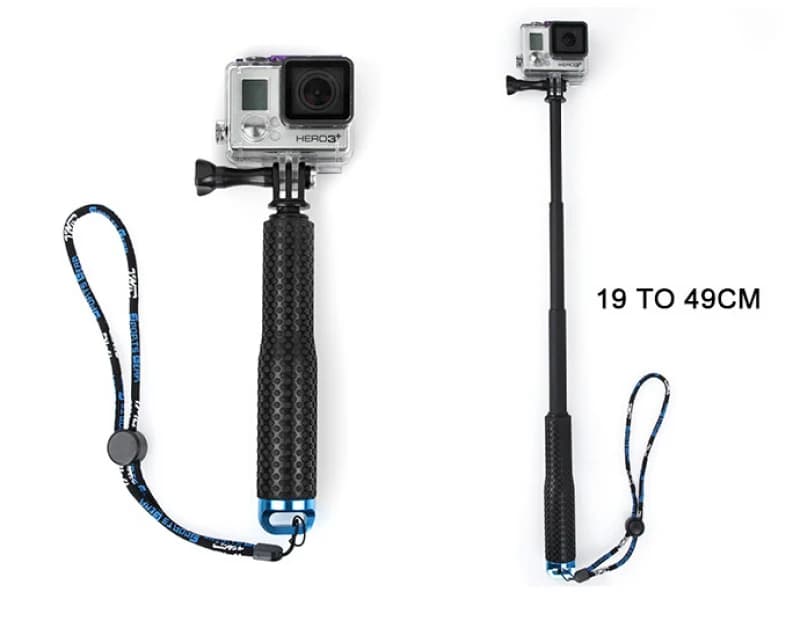 Monopiede per selfie da 19'' estensibile per DJI/MGo Pro/Xiaomi Yi/SJCAM
