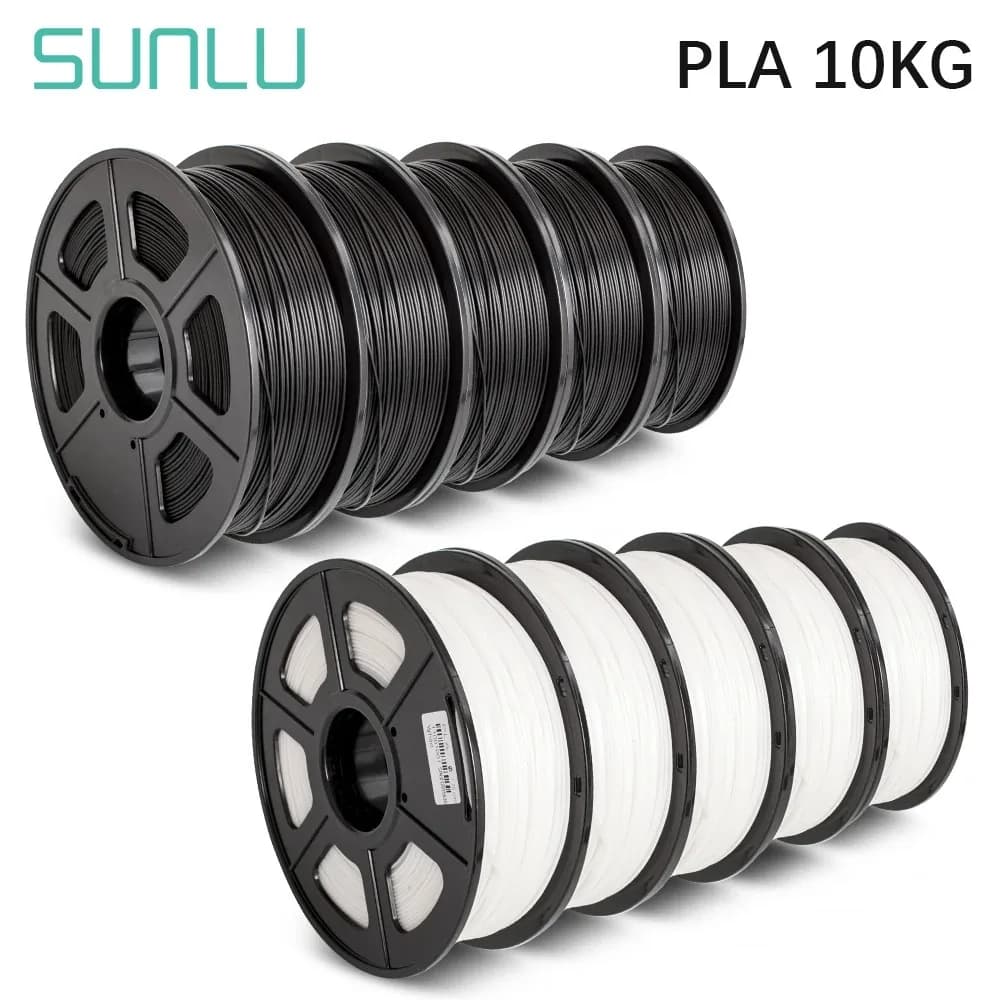 SUNLU 3D PLA/PLA META/PETG/ABS/TPU/PLA MATTE 1.75mm 10 rolls 1KG/0.5KG 3D printer filament for 3D printer
