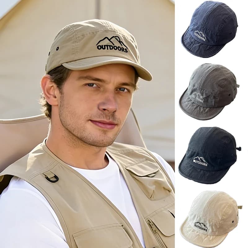Cappello da Baseball Estivo Unisex con Visiera Corta Anti-UV per Escursionismo, Campeggio e Viaggi