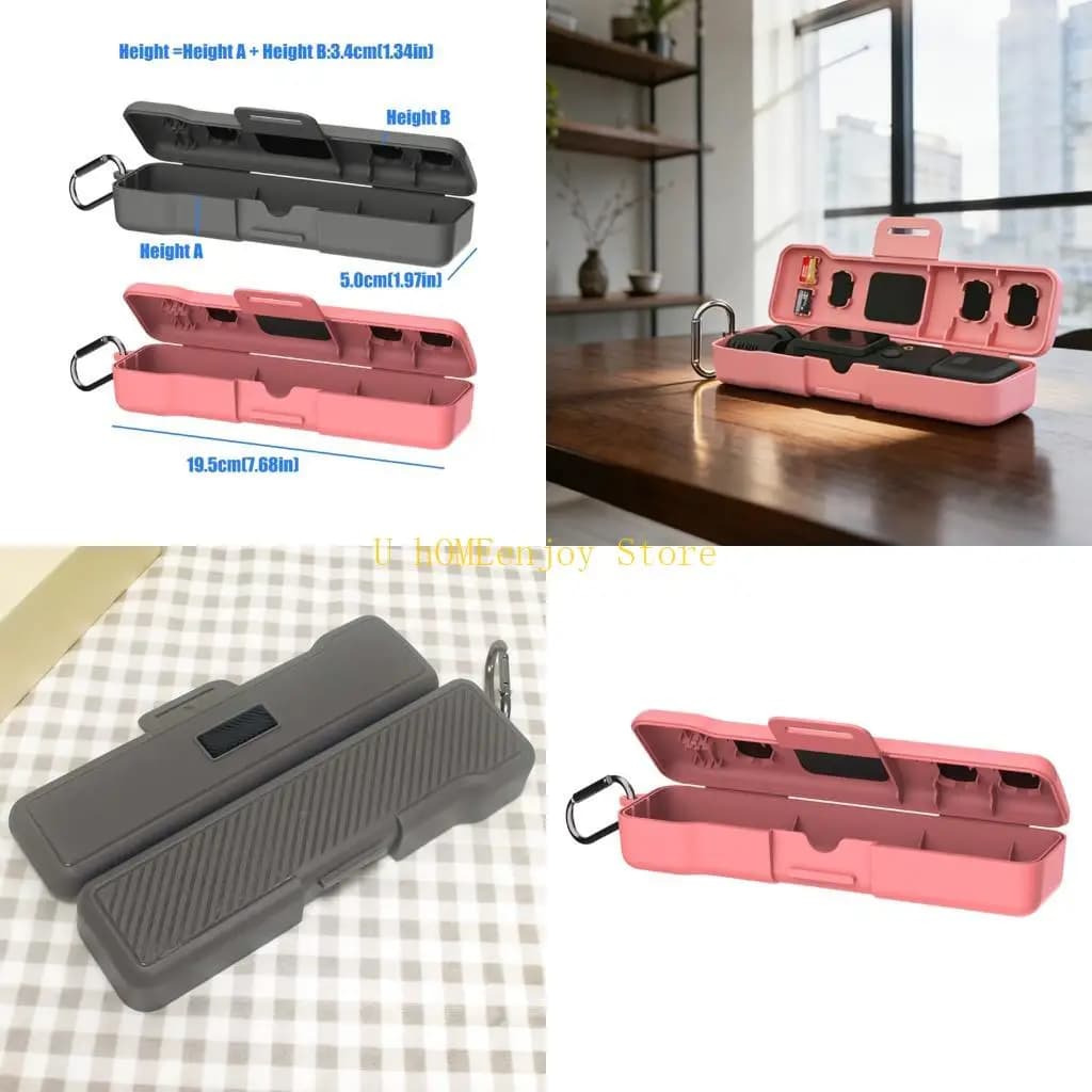 B0KF Custodia protettiva leggera per tasca 3 scatola per il trasporto della fotocamera include 3 slot per filtri magnetici e