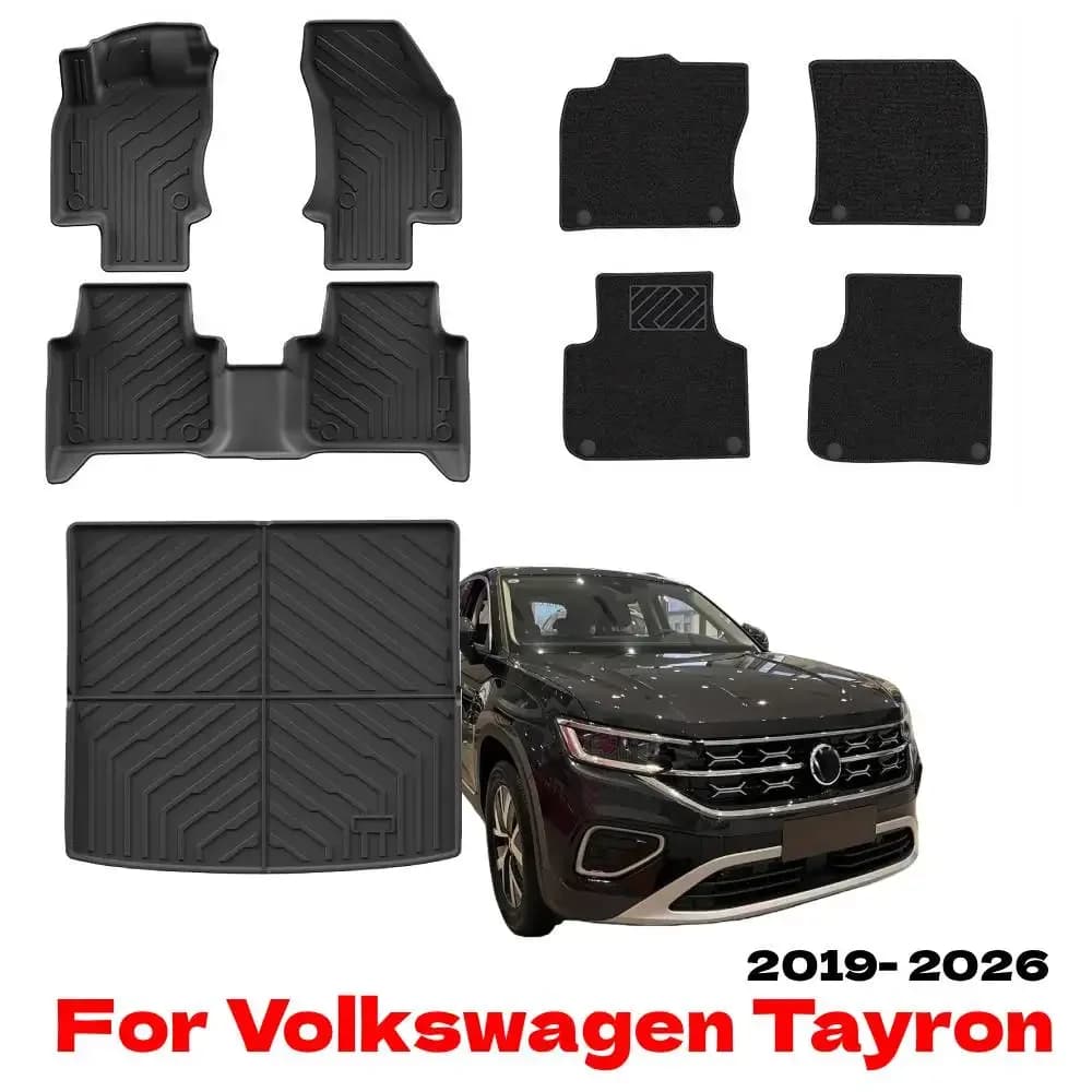 Tappetino in TPE per Volkswagen Tayron 2026-2019 Interni auto Duty Tappeti antiscivolo impermeabili Protezione Strumenti per piedi per VW Tayron