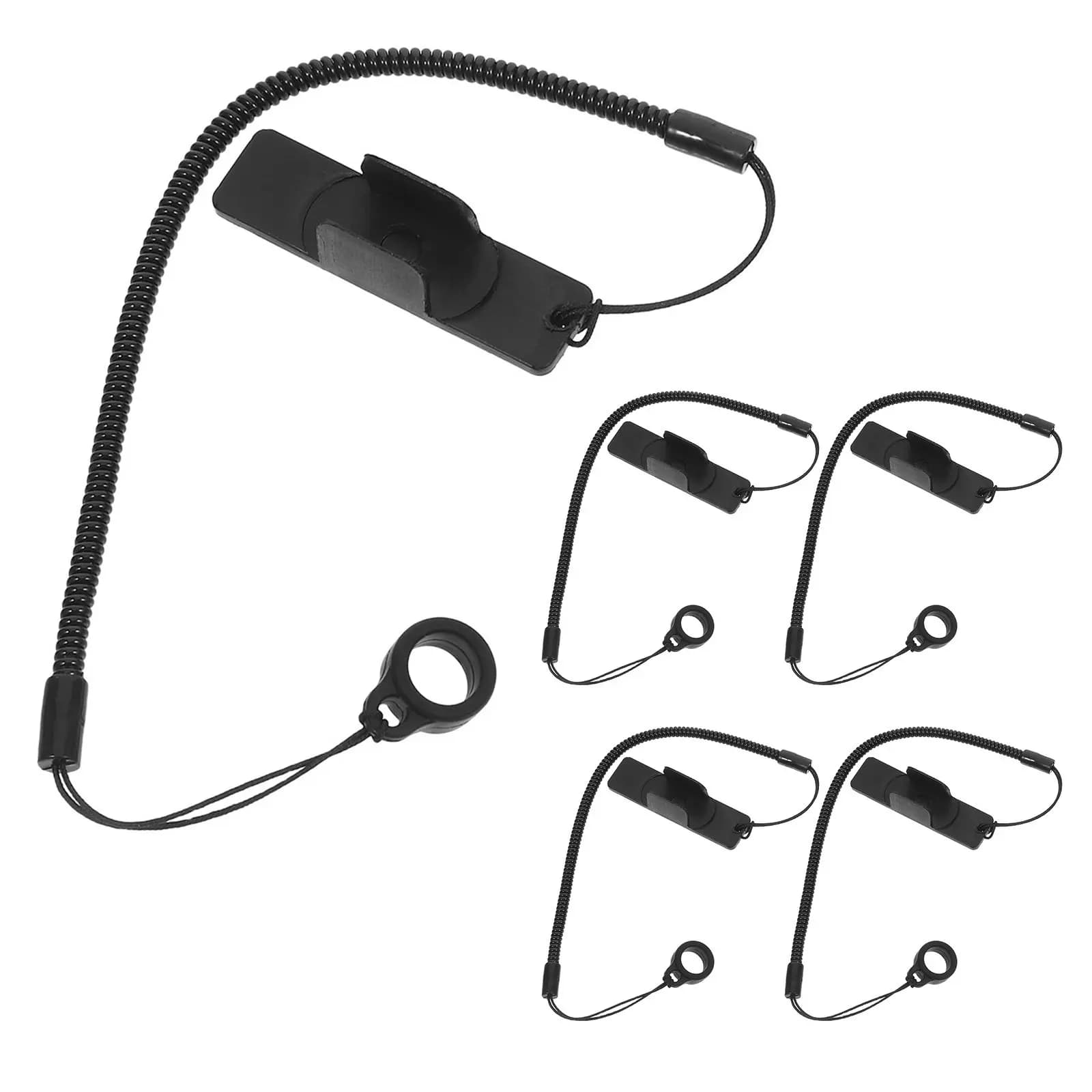 Set di 5 Supporti per Stilo con Cinturino Elastico Retrattile a Molla, Cordino di Sicurezza Anti-Smarrimento per Tablet e Disegno