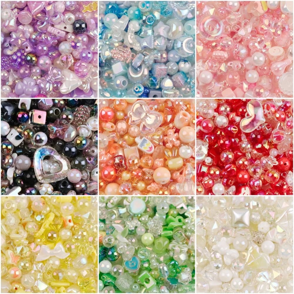 20/50g Fiore Stella Farfalla Caramelle Assortiti Perline Acriliche Kawaii Estetica Carino per Il Braccialetto FAI DA TE Telefono Pendenti e Ciondoli Creazione di Gioielli