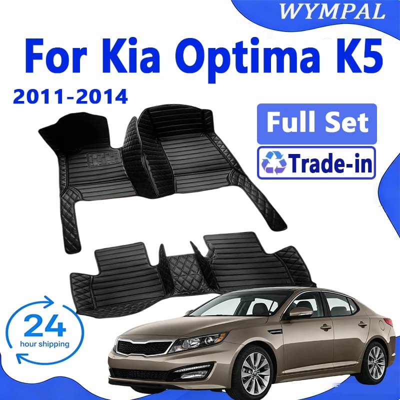 Custom Auto Car Mats for Kia Optima K5 DL3 2011 2012 2013 2014 Auto Luxury Leather Man Women Mats Auto Full Cover