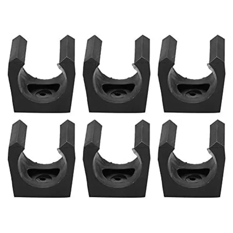 AEF6-Pool Cue Clamp, set di 6 accessori in plastica per il ripristino dell'ordine dei bastoni da biliardo, mini supporti singoli per la conservazione delle bacchette