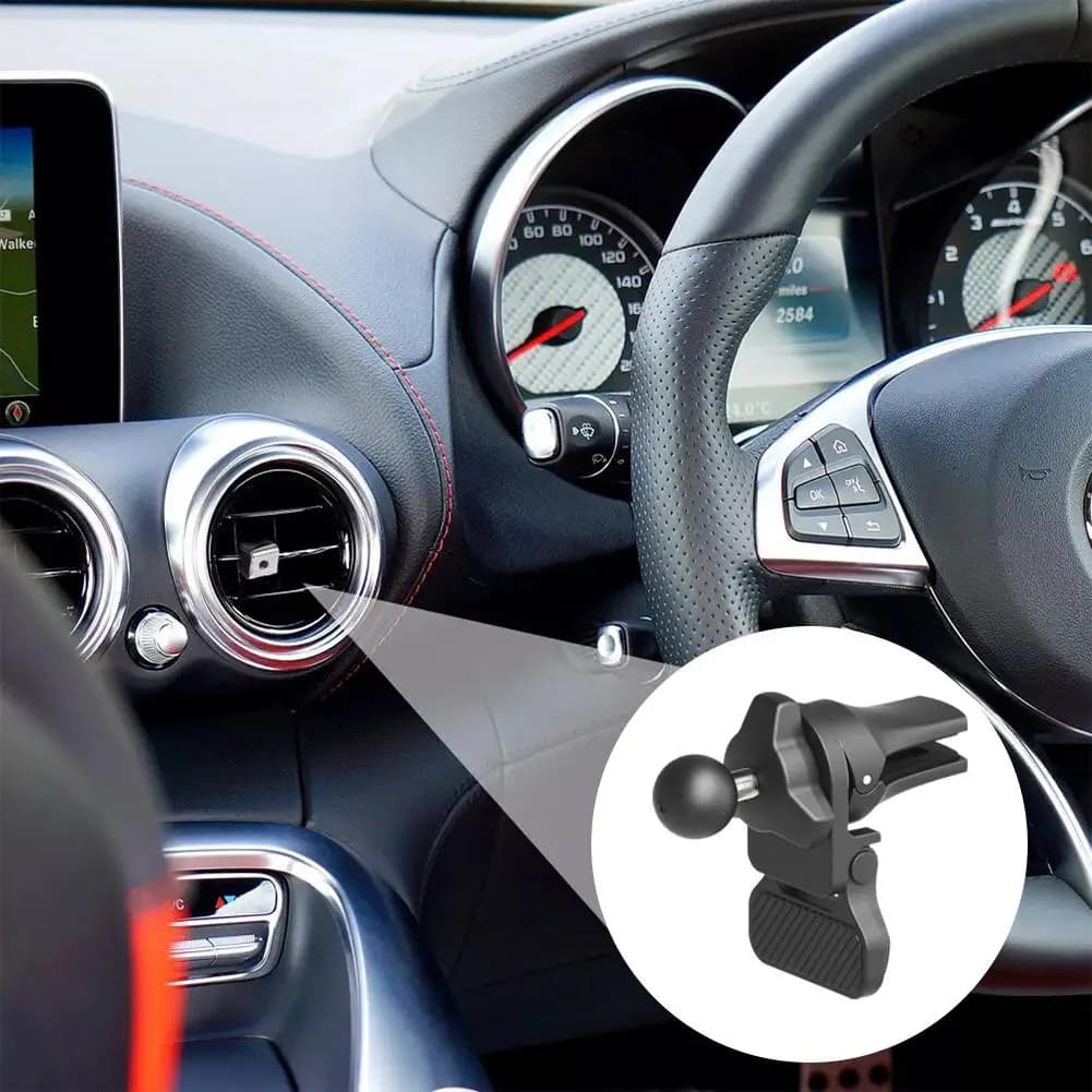 Supporto per telefono per auto 17mm Testa a sfera Supporto per presa d'aria per auto GPS Morsetto per aria Supporto per cellulare Presa Accessori per auto Staffe Clip K5S4