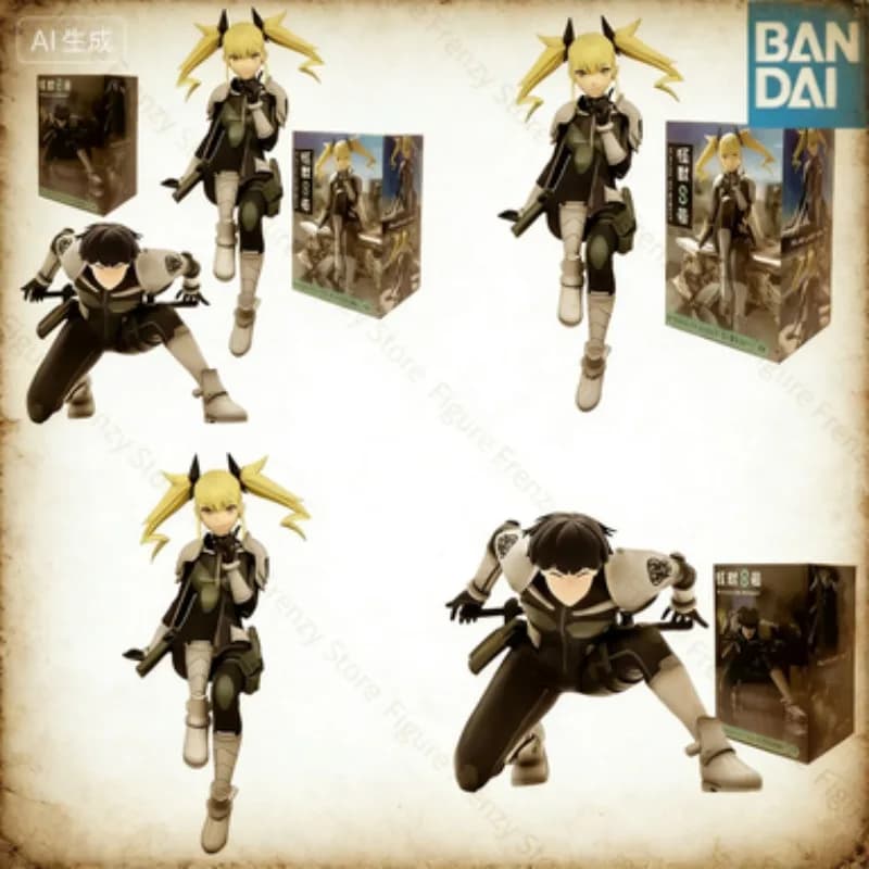 Offerta Speciale: Statuetta Anime da 8cm e 15cm di Kaiju No 8, Personaggi Soshiro Hoshina e Kikoru Shinomiya, Action Figure in PVC da Collezione