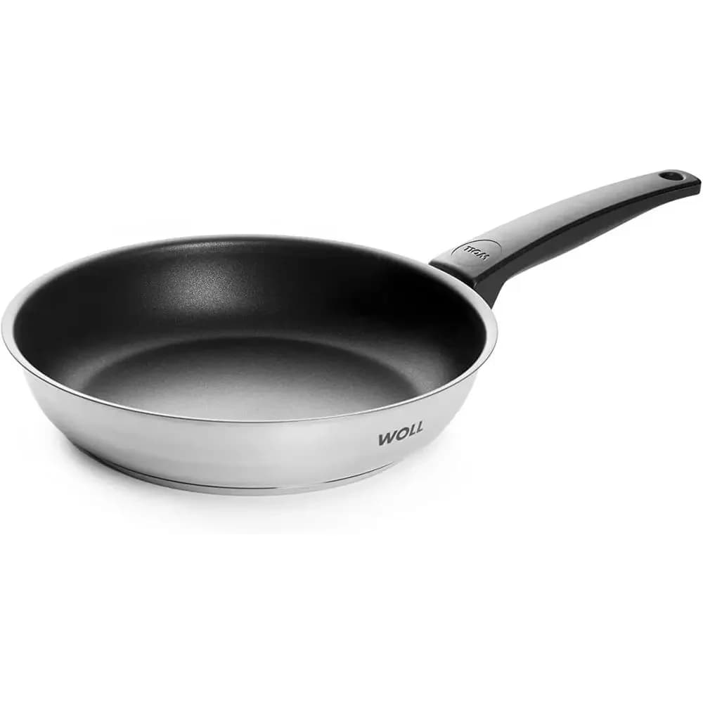Non-Stick 24cm Diameter, 5cm Tall Stainless Steel Induction Cooker-Safe Frying Pan