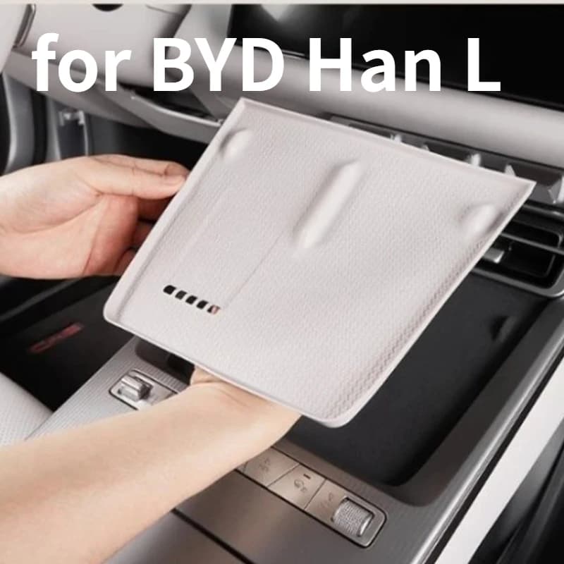 Adatto per BYD Han L Dmi Cuscinetto in silicone per ricarica wireless EV Cuscinetto speciale antiscivolo Forniture per la modifica degli interni dell'auto