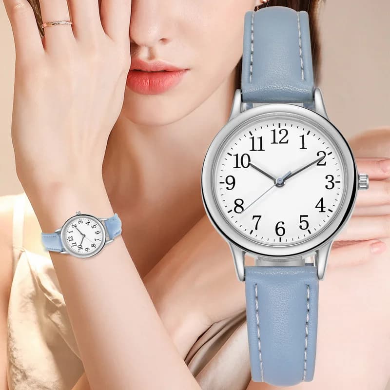 Nuovi studenti di moda Orologi da polso di lusso da donna Orologio da donna piccolo cinturino in pelle per regali per ragazze Relogio Feminino Hot