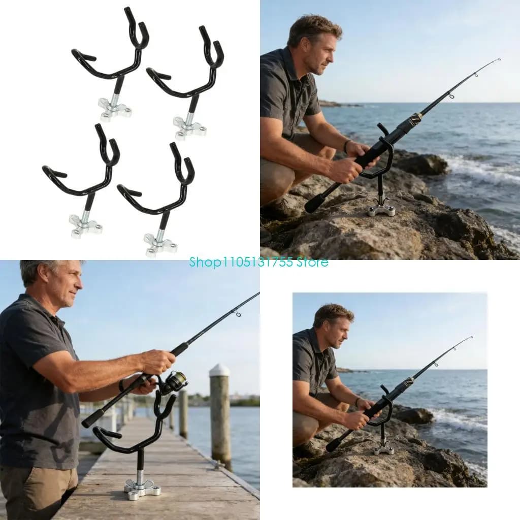 K0EF Reliable Metal Fishing Rod Base With 20 Degree Position Great For Saltwater And Lake Fishing