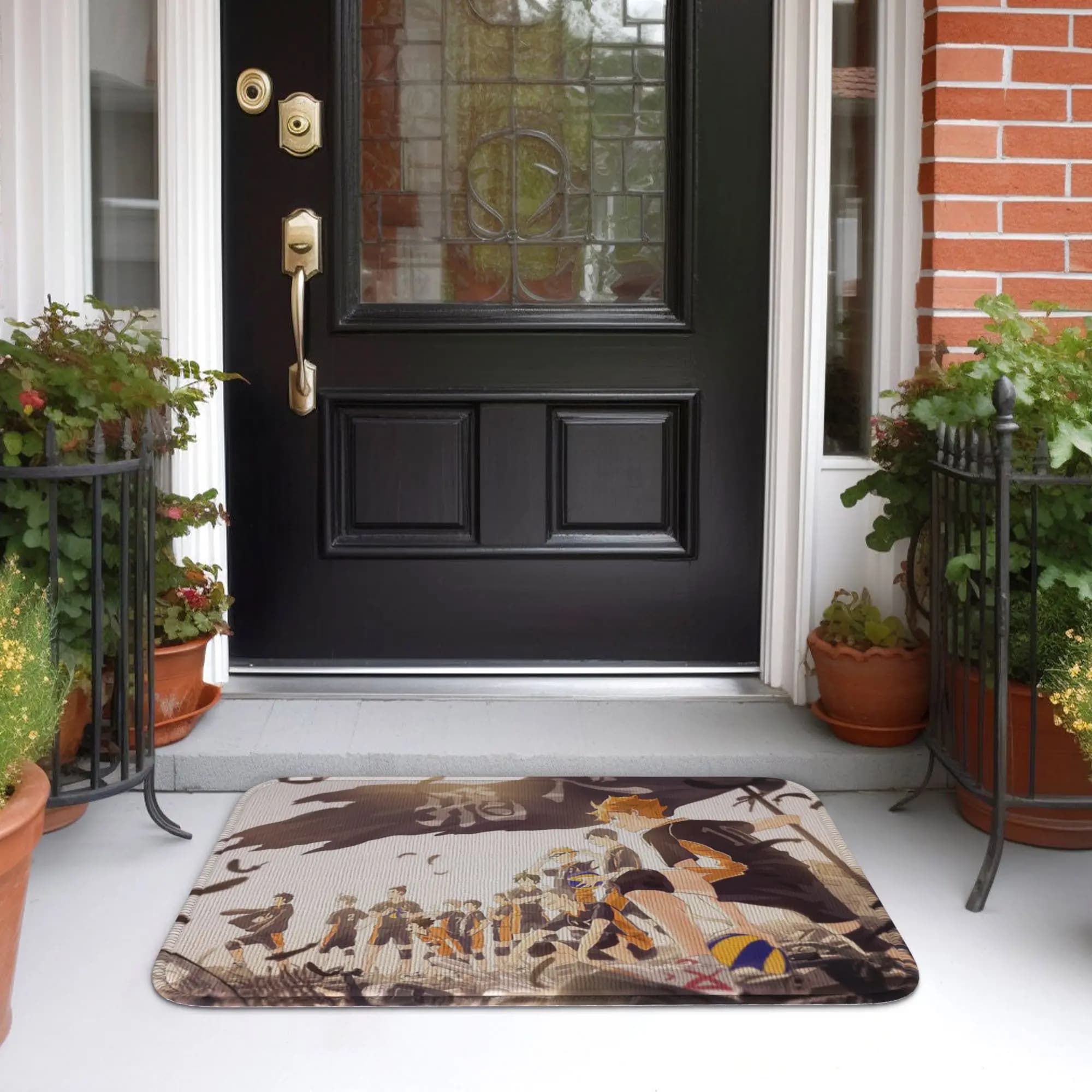 Haikyuuu Anti-slip Mat Kitchen, House, Bedroom, Floor Mat, Folding Mat