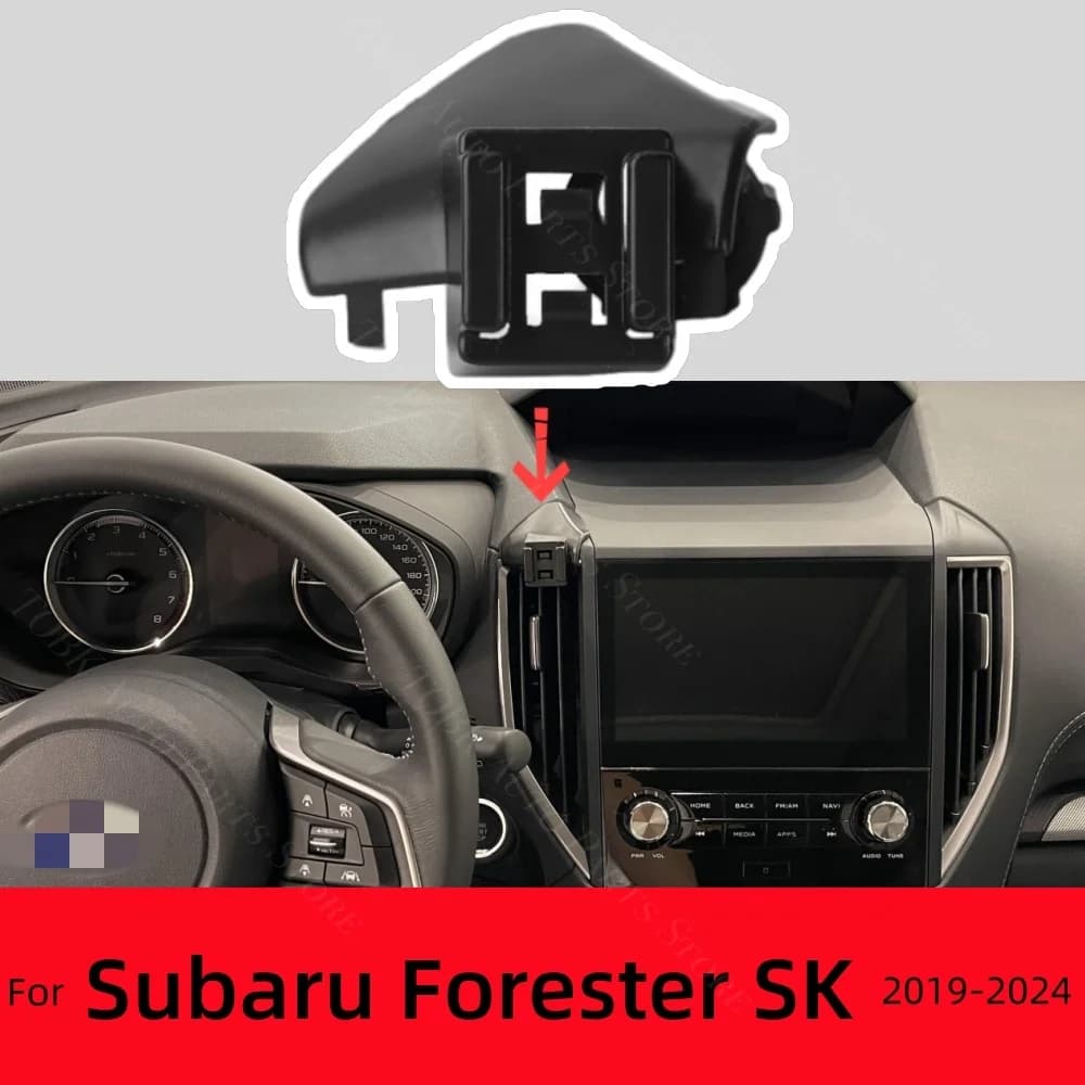 Supporto per telefono cellulare per Subaru Forester SK X20 2019-2024 Forte speciale staffa fissa Base di ricarica wireless Accessori per auto