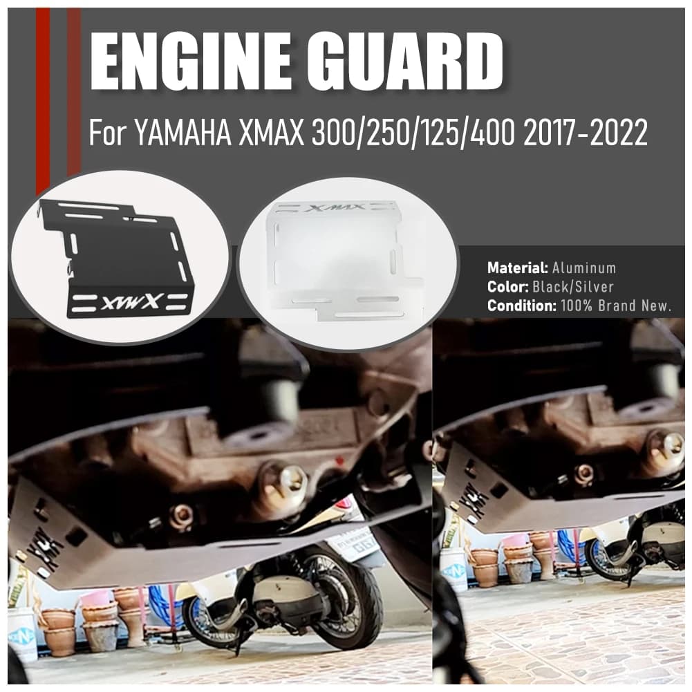 Protezione Carter Motore Moto XMAX 400 300 125 250 per YAMAHA XMAX300 XMAX250 XMAX125 XMAX400 2017-2022