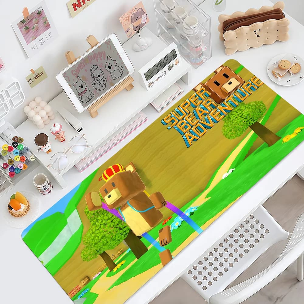 Mouse Pad Non-slip Lockedge Office Game Student Gaming Thickened Bear Large Writing Cushion S-Super MousePad