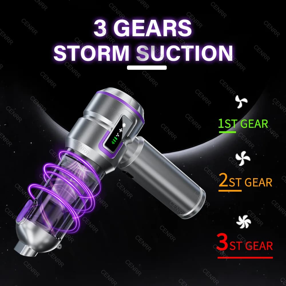 Aspirapolvere per auto 998000PA Mini aspirapolvere portatile potente senza fili per auto per aspirapolvere per auto con soffiante portatile domestico