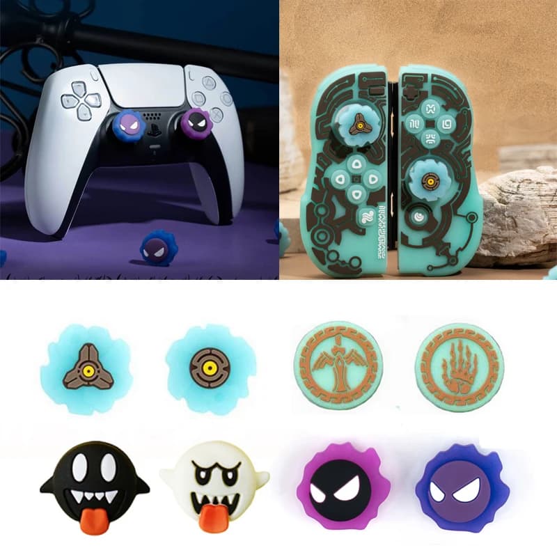 Luminoso Silicone Thumb Stick Grip Cap Cover Per Nintendo Switch Oled NS Lite Per Sony PS5 PS4 Pro PS3 Xbox One/360 Serie X/S