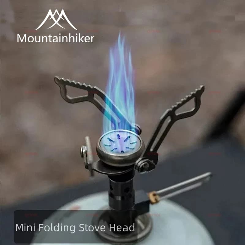 MOUNTAINHIKER 2500W Mini folding portable lightweight camping stove for outdoors with support for camping hiking kitchen barbecue
