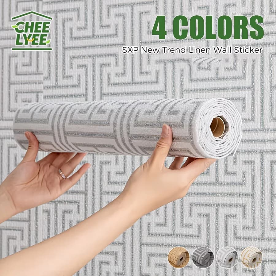 Wall decals self-adhesive in linen roll Sxp Wall decals in self-adhesive foam thickened by 2 mm Easy to renovate