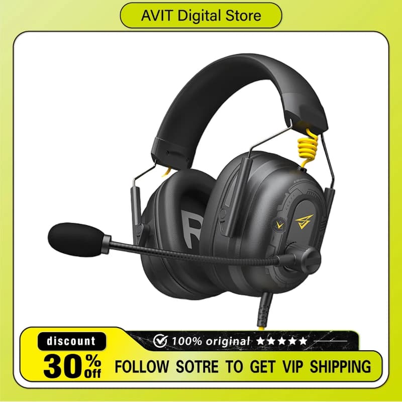 Somic 936Ultra Cuffie cablate Gaming Driver dinamico da 50 mm Cuffie per laptop da gioco FPS con cancellazione del rumore e-sport con microfono