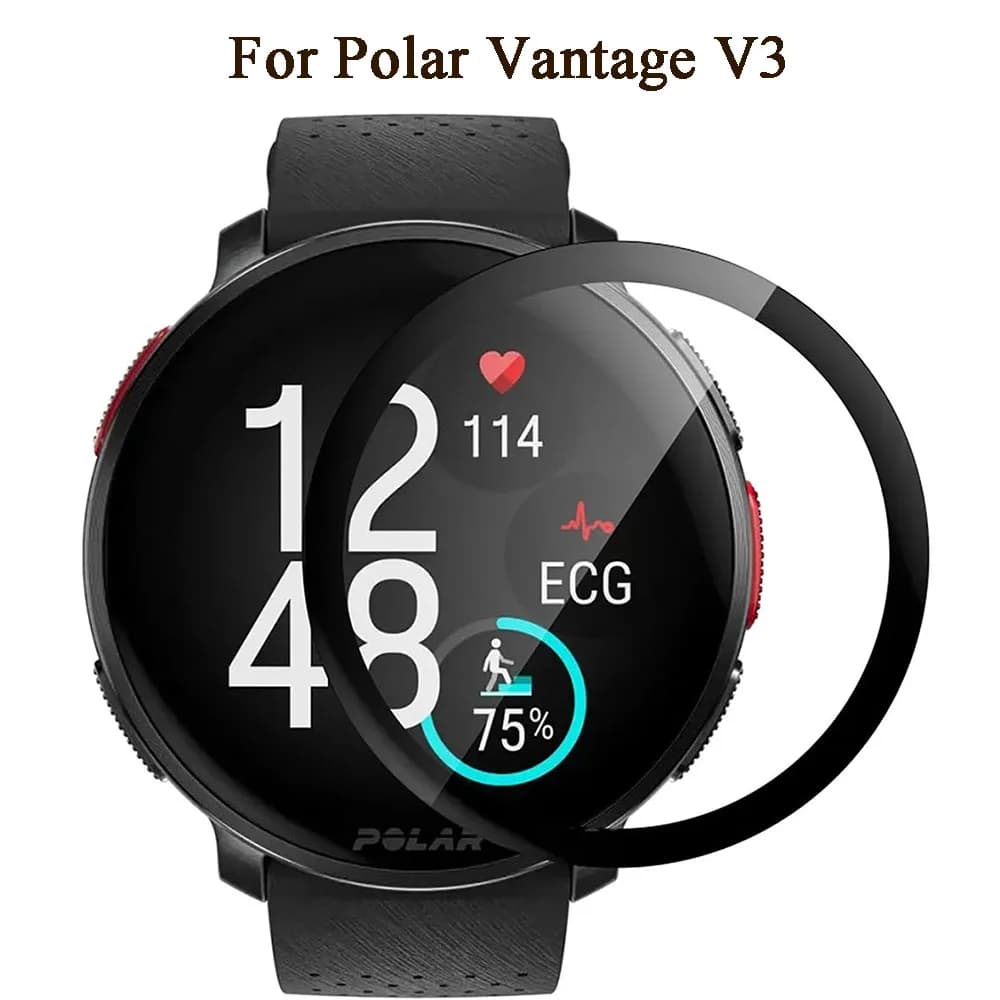 For Polar Vantage V3 Smart Watch Band Full Cover HD Transparent Soft PET PMMA Pellicola 3D Curved Screen Protector