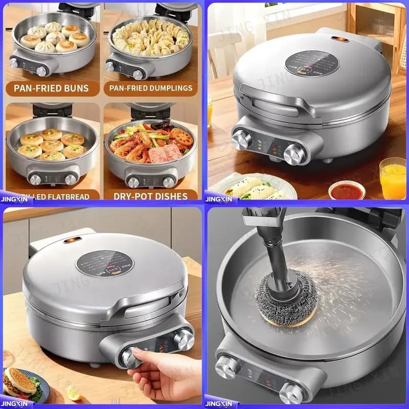 Custom for Stainless Steel Electric Griddle Non Stick Electric Frying Pan Large Deep Multifunctional Pancake Maker Household