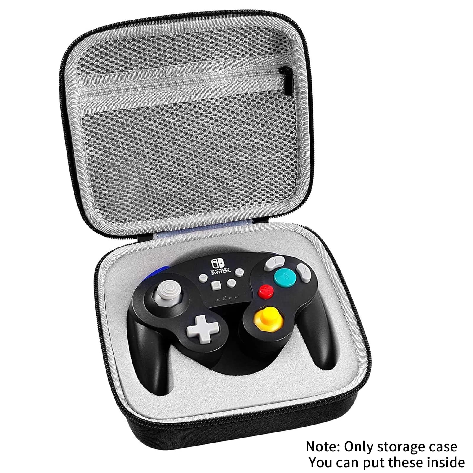 Custodia protettiva per controller Gamecube PowerA e PDP, custodia rigida per gamepad cablato/wireless Nintendo Switch, compac