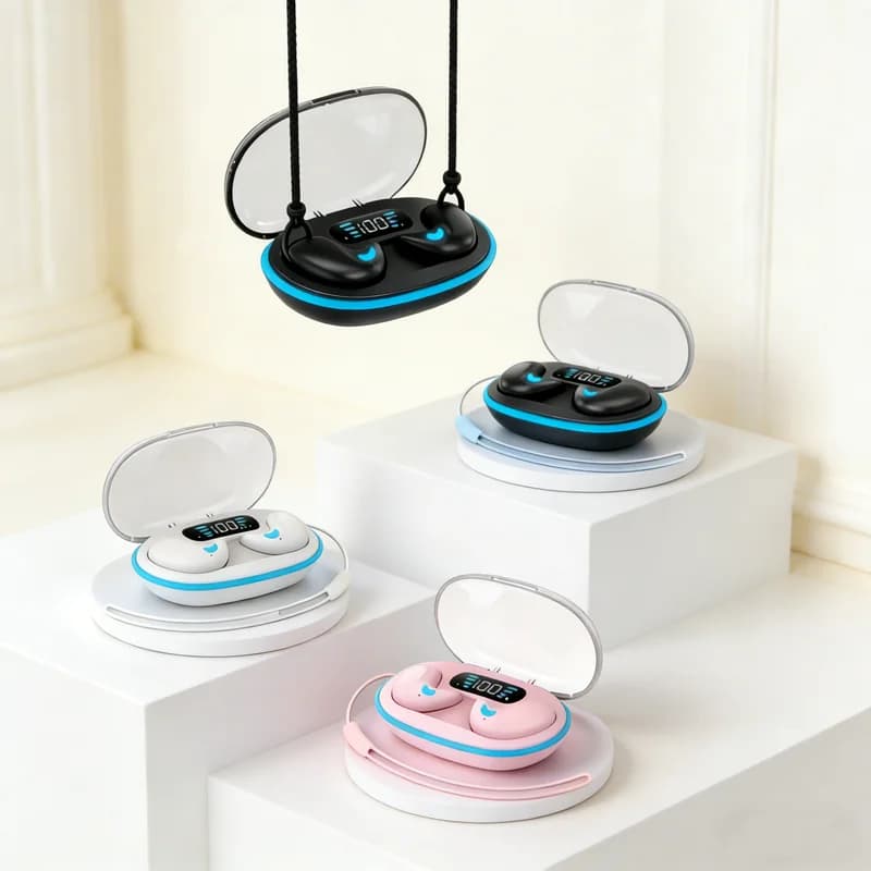 X55Pro Auricolari Bluetooth per dormire Auricolari Bluetooth wireless Auricolari stereo Hi-Fi impermeabili con microfono per tutti gli smartphone